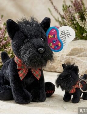 🩷Avon Full O Beans,  MACDOUGAL THE SCOTTY DOG W/KEYCHAIN